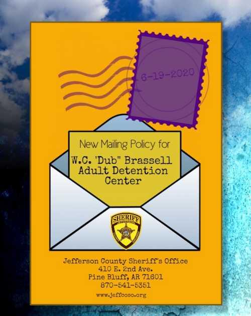 NEW MAILING SYSTEM ESTABLISHED FOR ADULT DETENTION CENTER